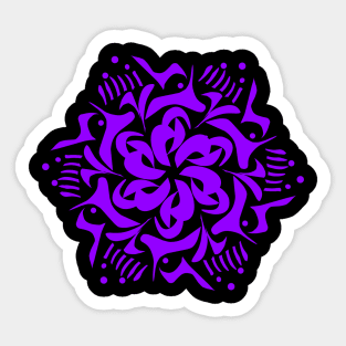 Purple Mandala art Sticker